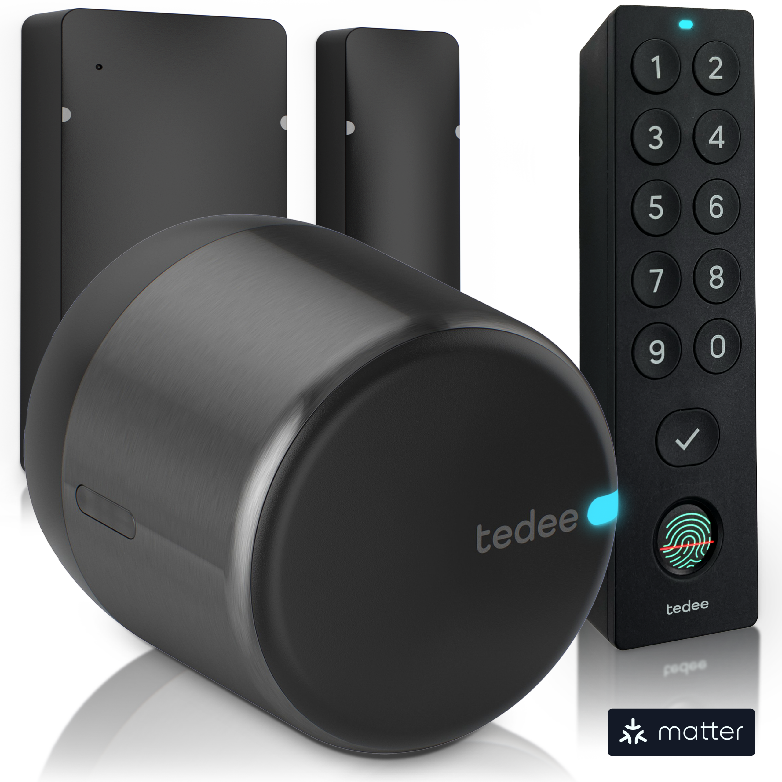 tedee-go2-door-sensor-keypad-bundle-smart-lock-set-mit-keypad-pro image 2