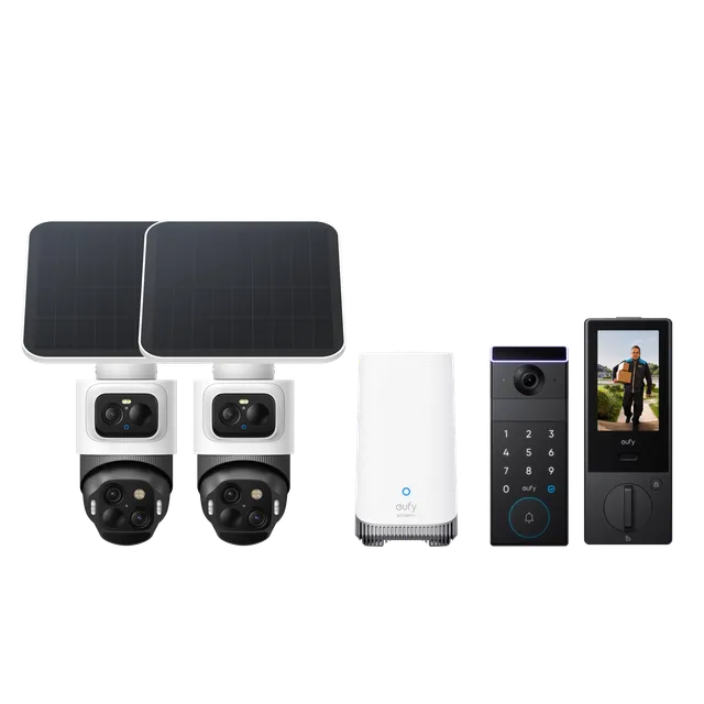 eufy-security-eufycam-s4-2-cam-kit-familock-s3-max-set image 1