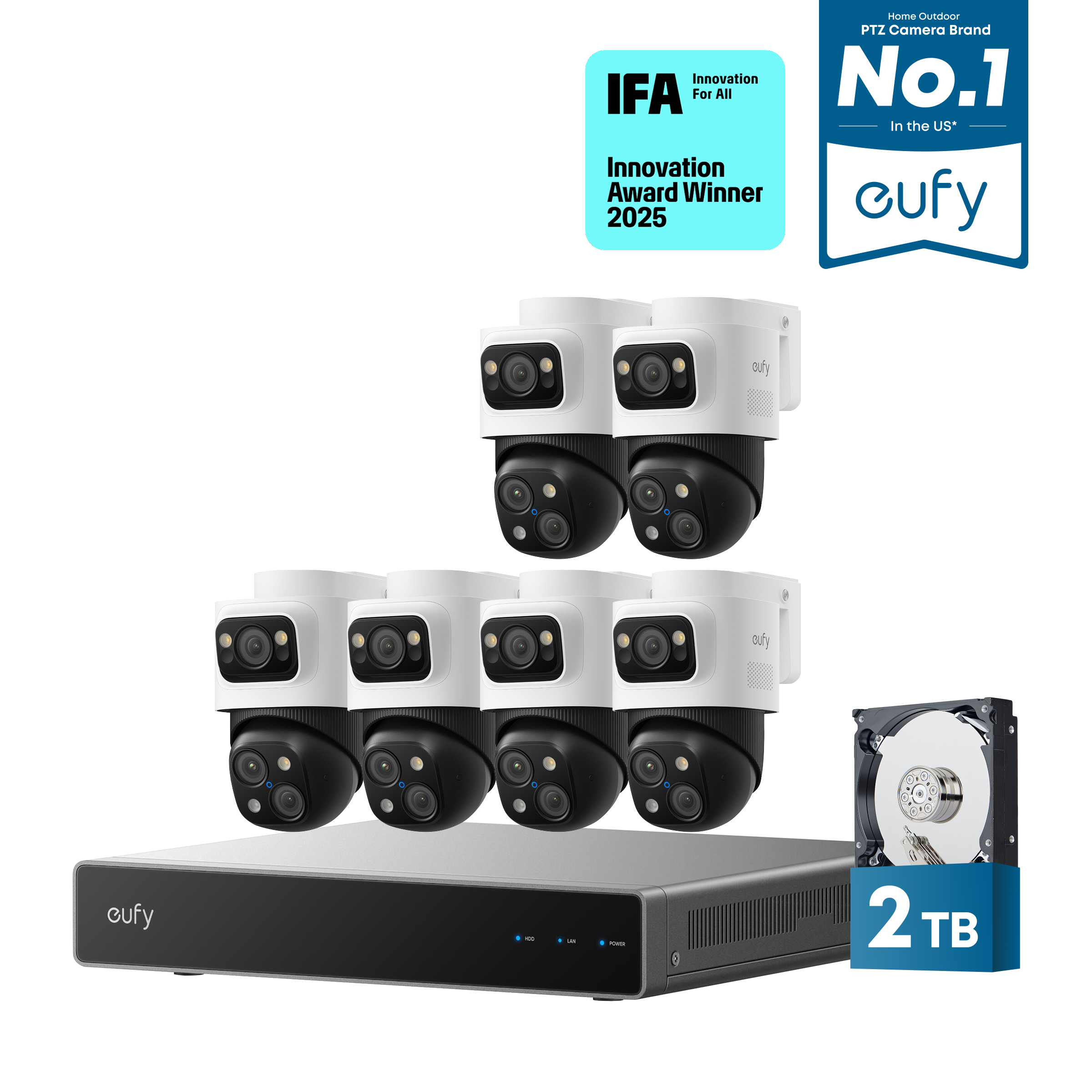 eufy-security-6-cam-kit-poe-nvr-s4-max-4k-triple-lens-bullet-ptz-set image 2
