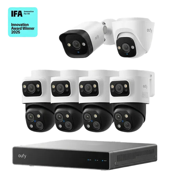 eufy-security-poe-nvr-system-s4-max-mit-turret-e41-und-bullet-e40 image 1