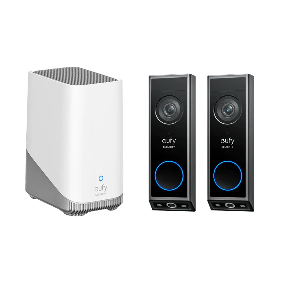 eufy-security-video-doorbell-e340-doppelpack-homebase-s380-bundle image 1