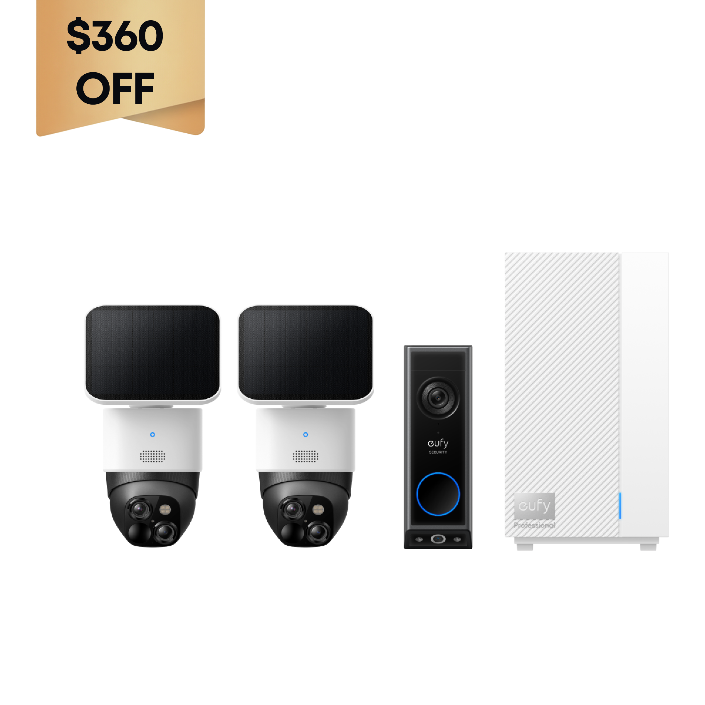 eufy-security-front-door-security-bundle-mit-homebase-professional-s1-2x-solocam image 1