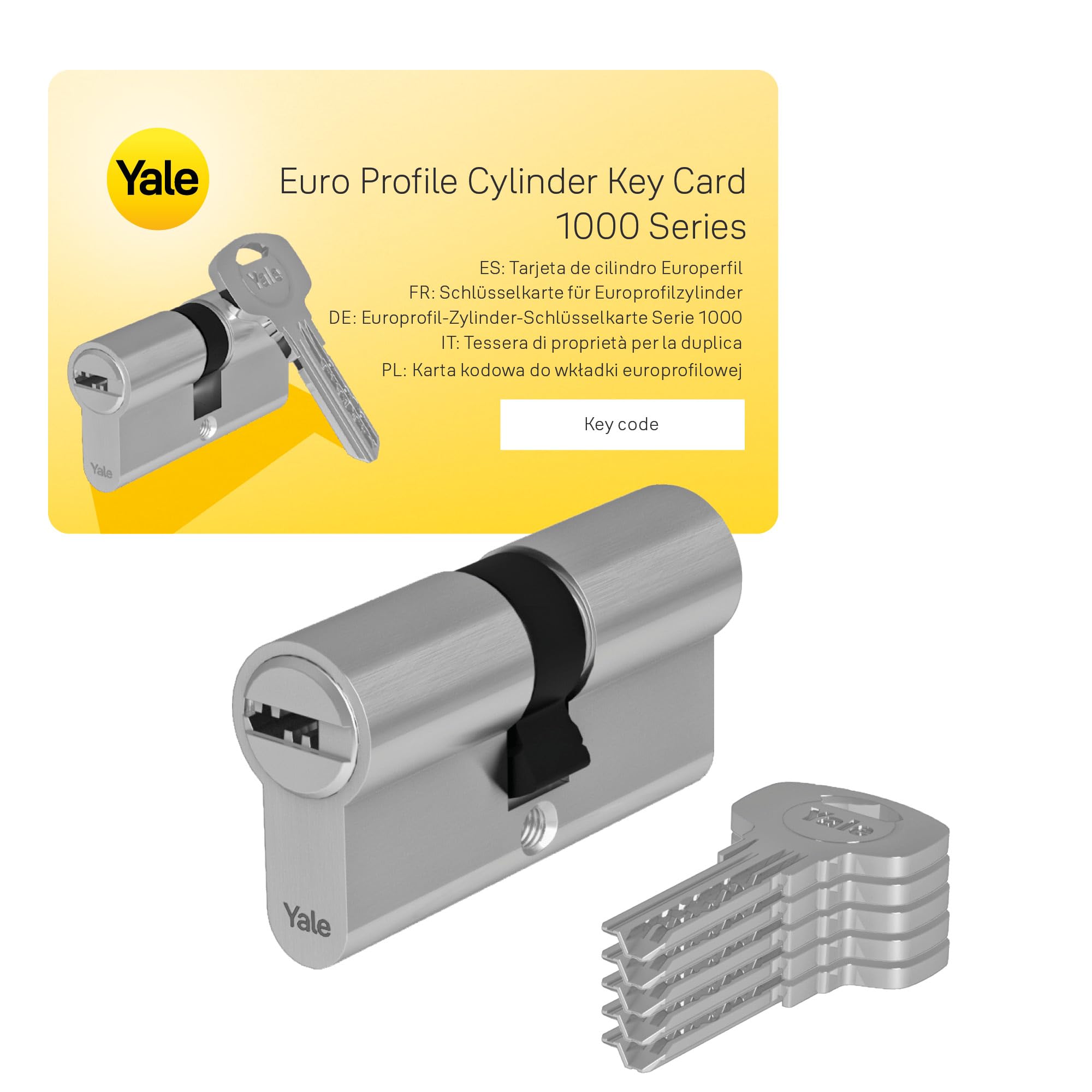 yale-serie-1000-europrofil-zylinder-27-35-mm-satin-nickel-doppelzylinder-5-schl- image 2