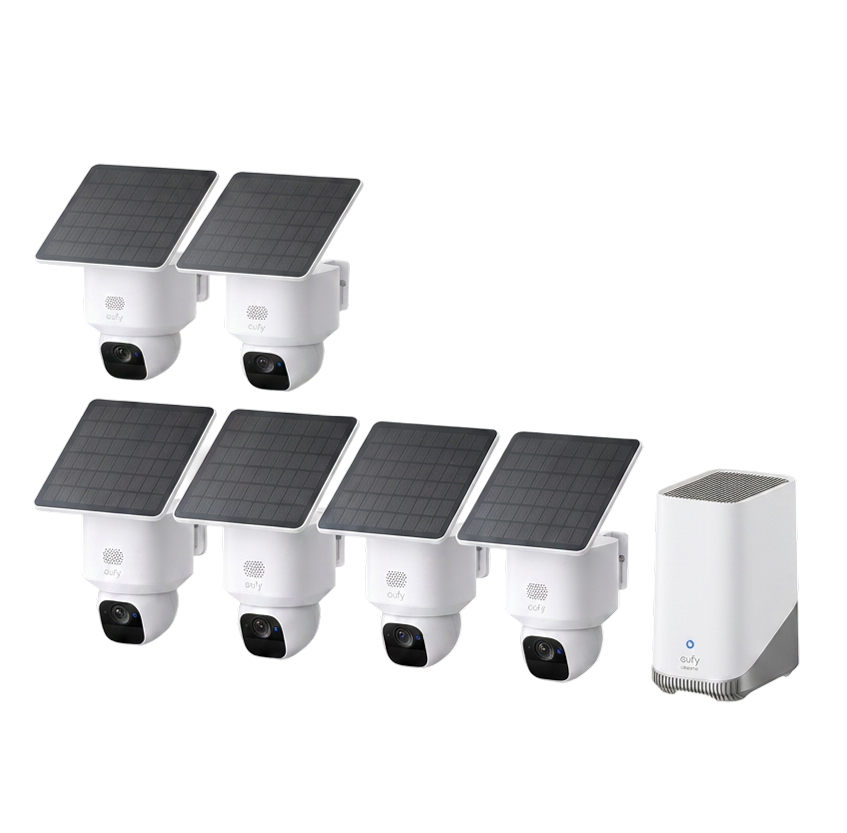 eufy-security-solocam-e30-6er-pack-homebase-3-berwachungskamera-set image 1