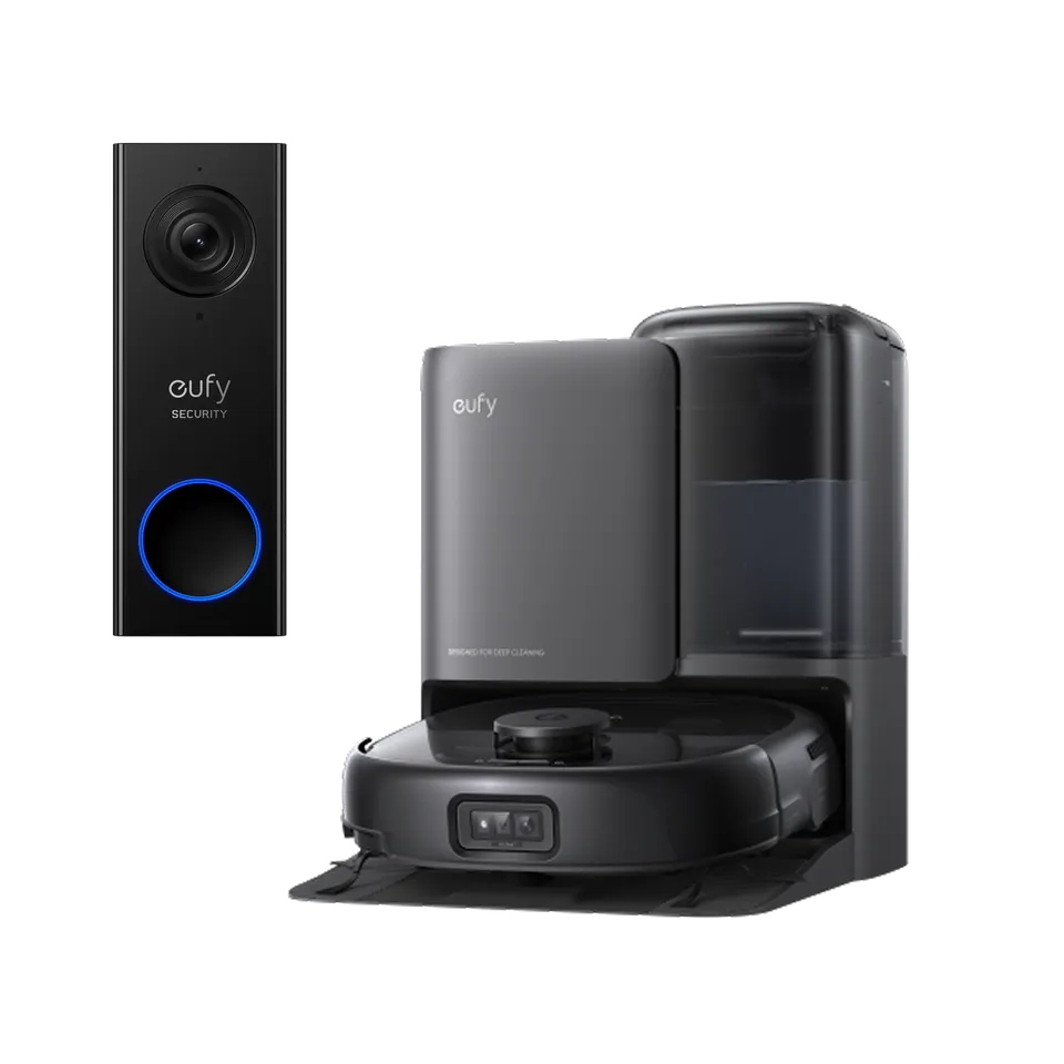 eufy-security-robot-vacuum-omni-e25-video-doorbell-e340-set image 1
