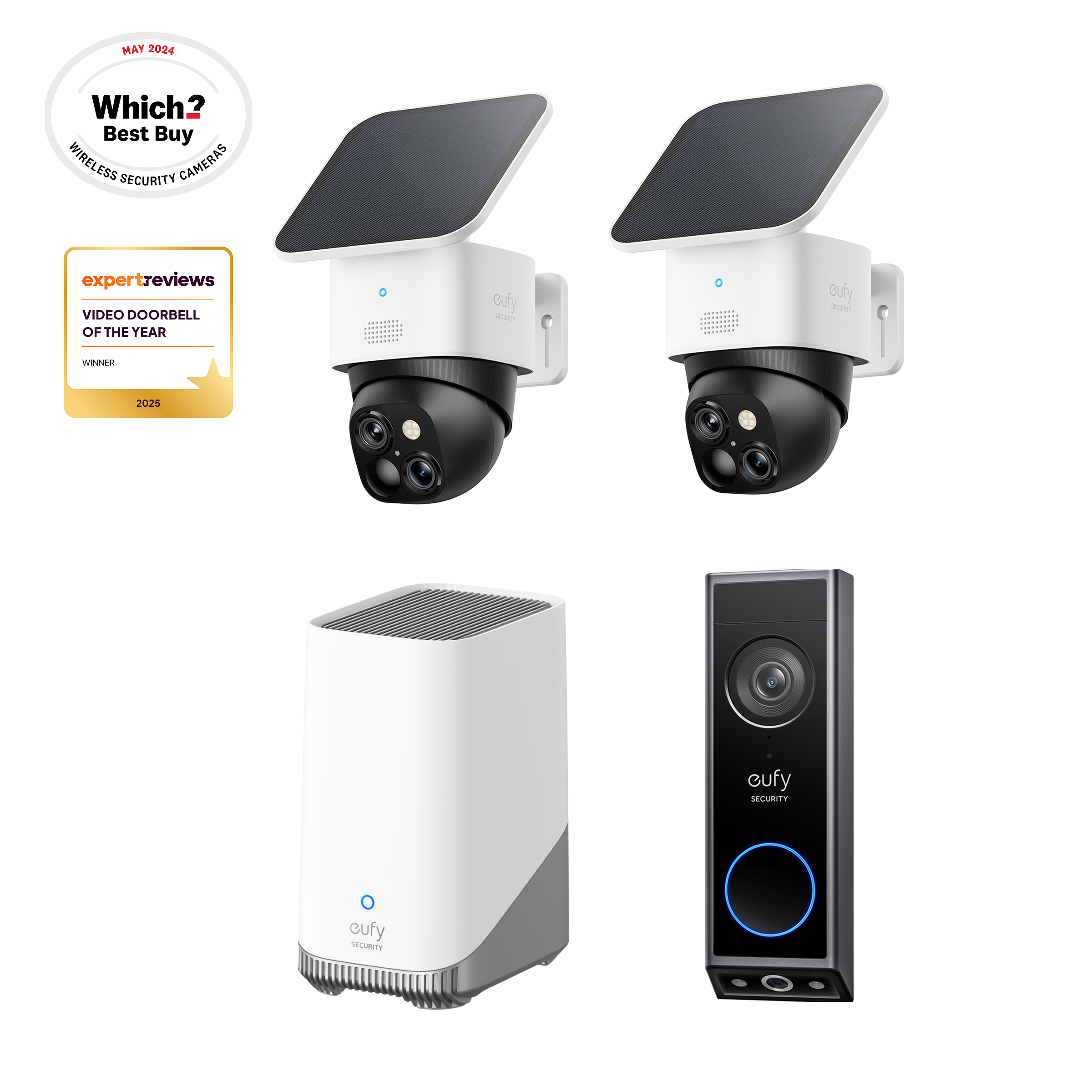 eufy-security-solocam-s340-2er-set-video-doorbell-e340-homebase-s380-set image 1