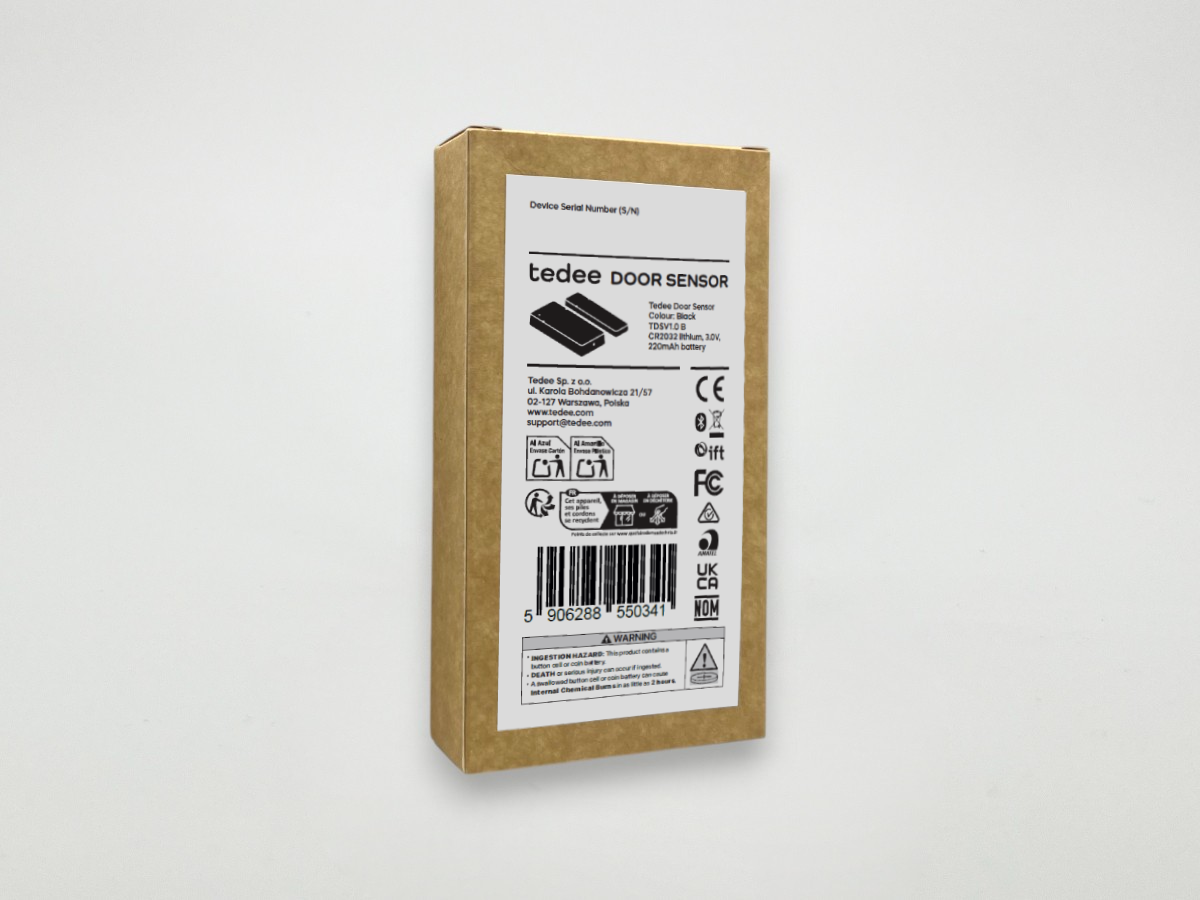 tedee-door-sensor-schwarz-sort-intelligenter-t-rsensor image 3