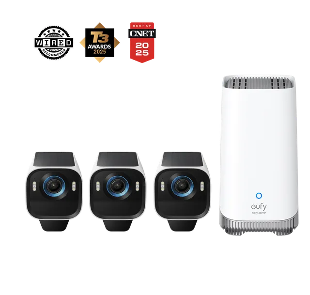 eufy-security-eufycam-s3-pro-3-cam-kit-berwachungskamera-set image 1