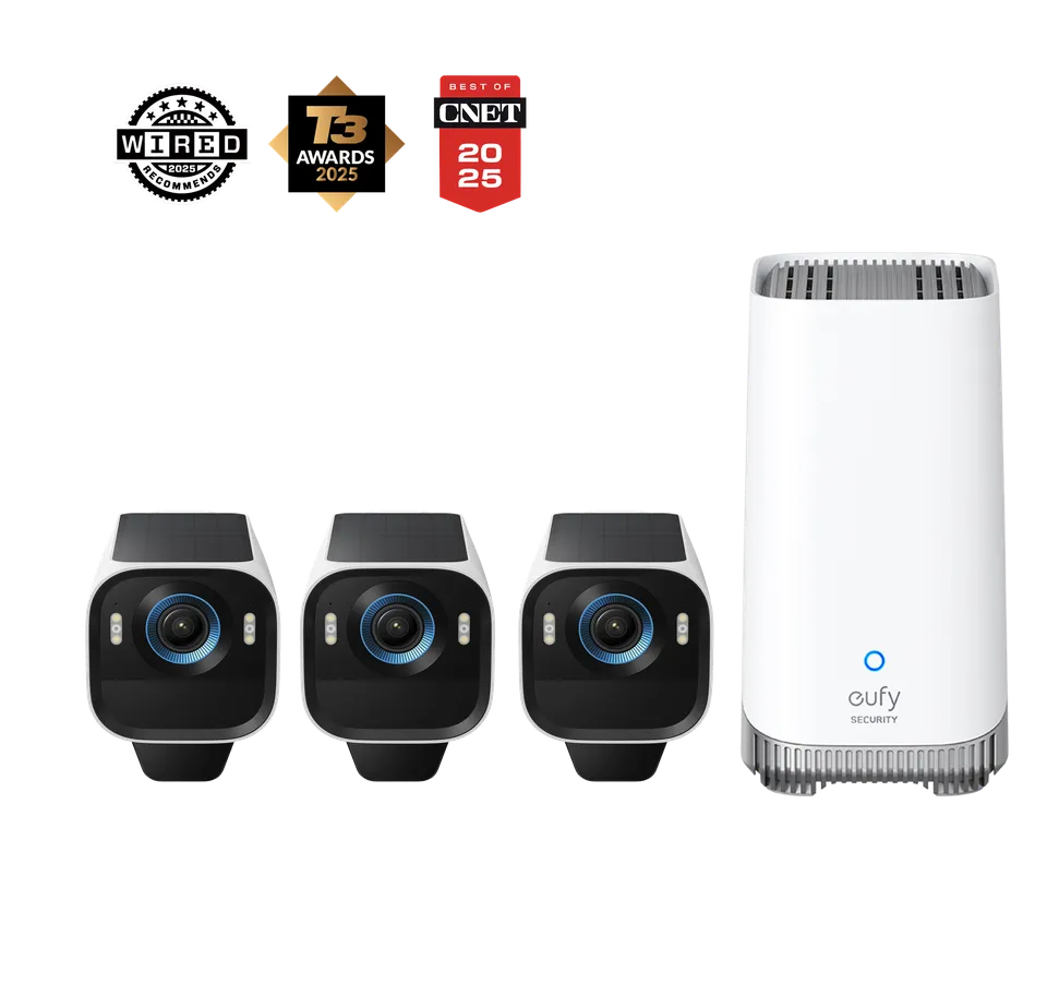 eufy-security-eufycam-s3-pro-3-cam-kit-berwachungskamera-set image 1