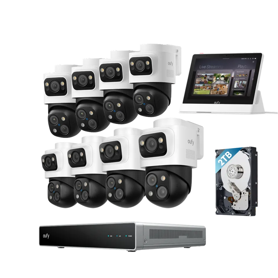 eufy-security-s4-max-poe-nvr-system-smart-display-8-kamera-set image 1