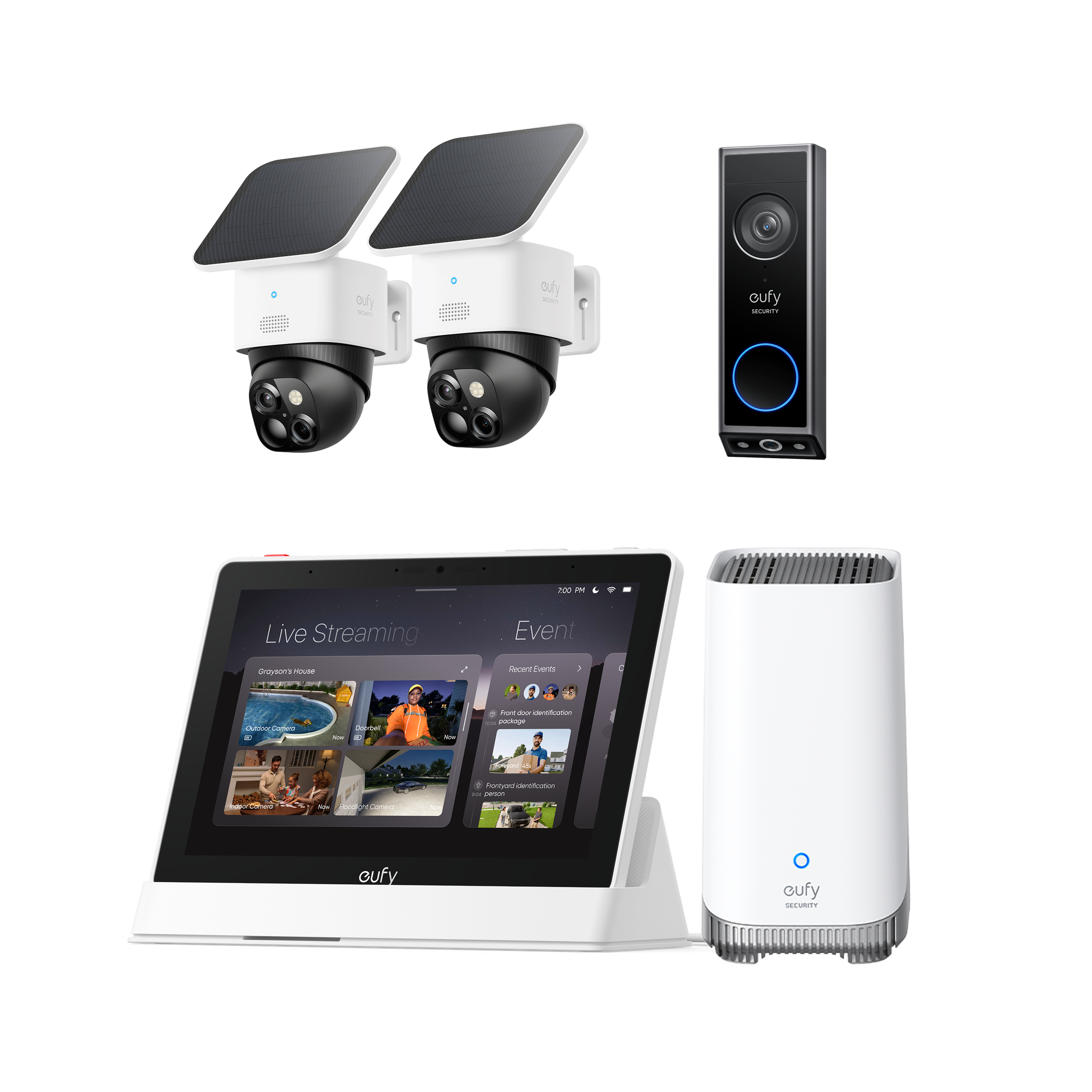 eufy-security-solocam-s340-2-cam-video-doorbell-e340-homebase-s380-smart-display image 2