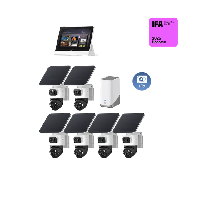 eufy-security-eufycam-s4-6-kamera-set-smart-display-1-tb-festplatte image 1