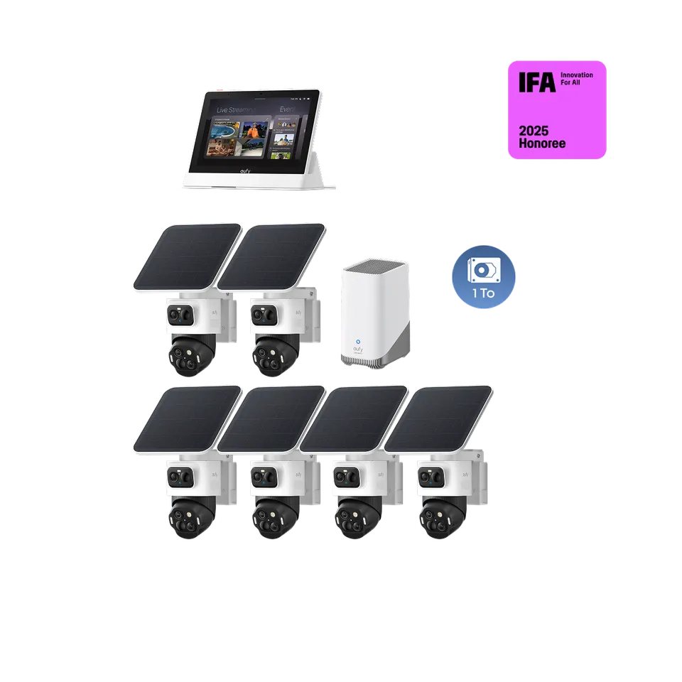 eufy-security-eufycam-s4-6-kamera-set-smart-display-1-tb-festplatte image 1