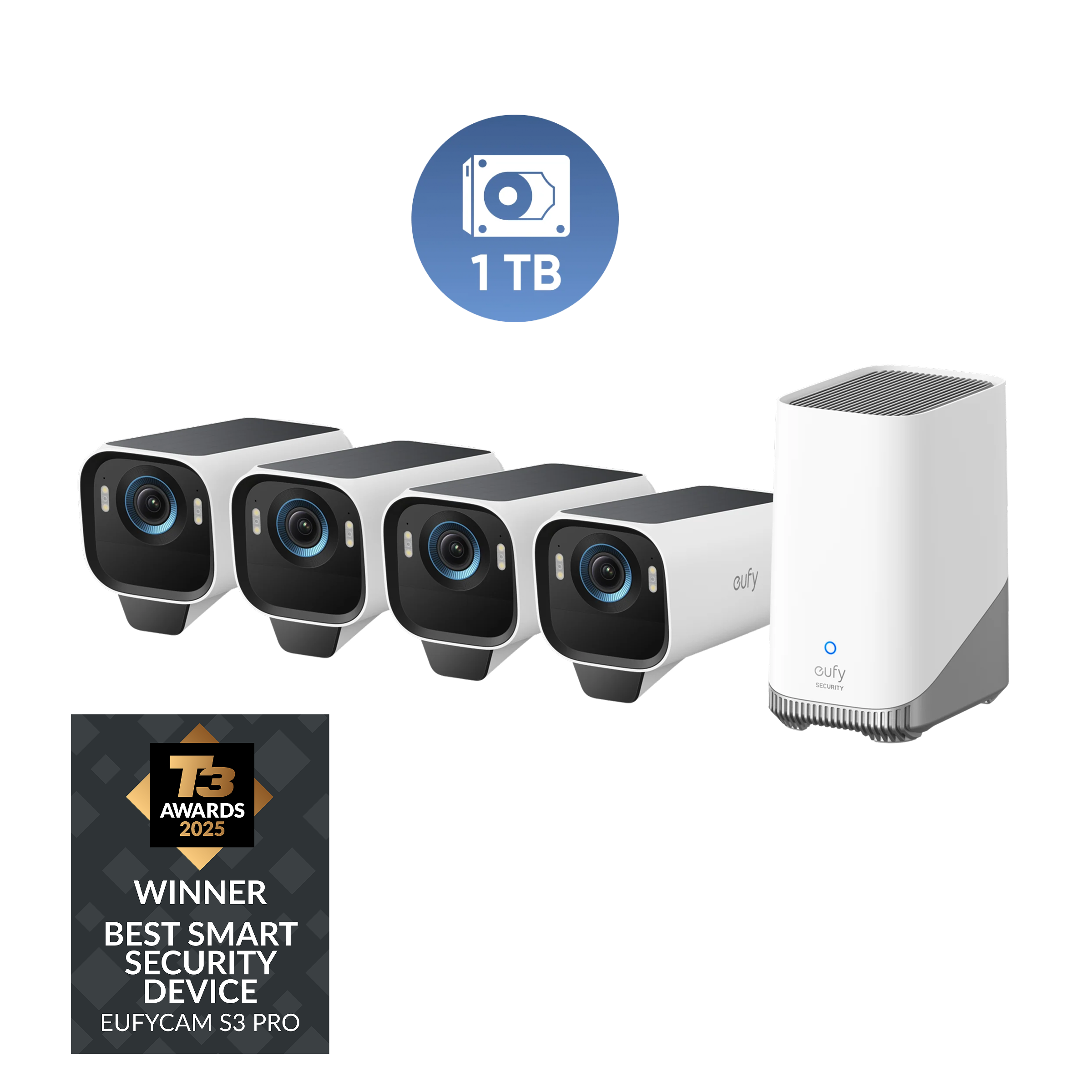 eufy-security-eufycam-s3-pro-4-cam-kit-1-tb-festplatte-4k-solar-berwachungsset image 1