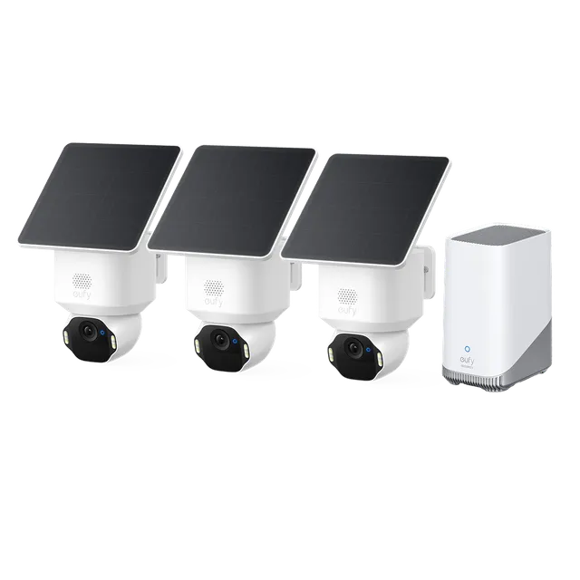 eufy-security-solocam-e42-berwachungskamera-3er-set-homebase-s380 image 1