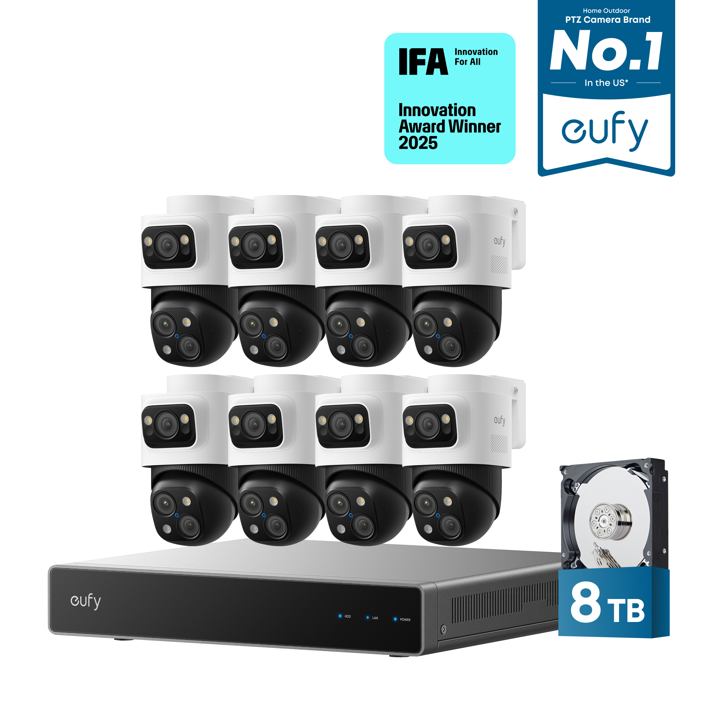 eufy-security-4k-nvr-s4-max-8-kamera-kit-mit-8-tb-hdd-poe image 2