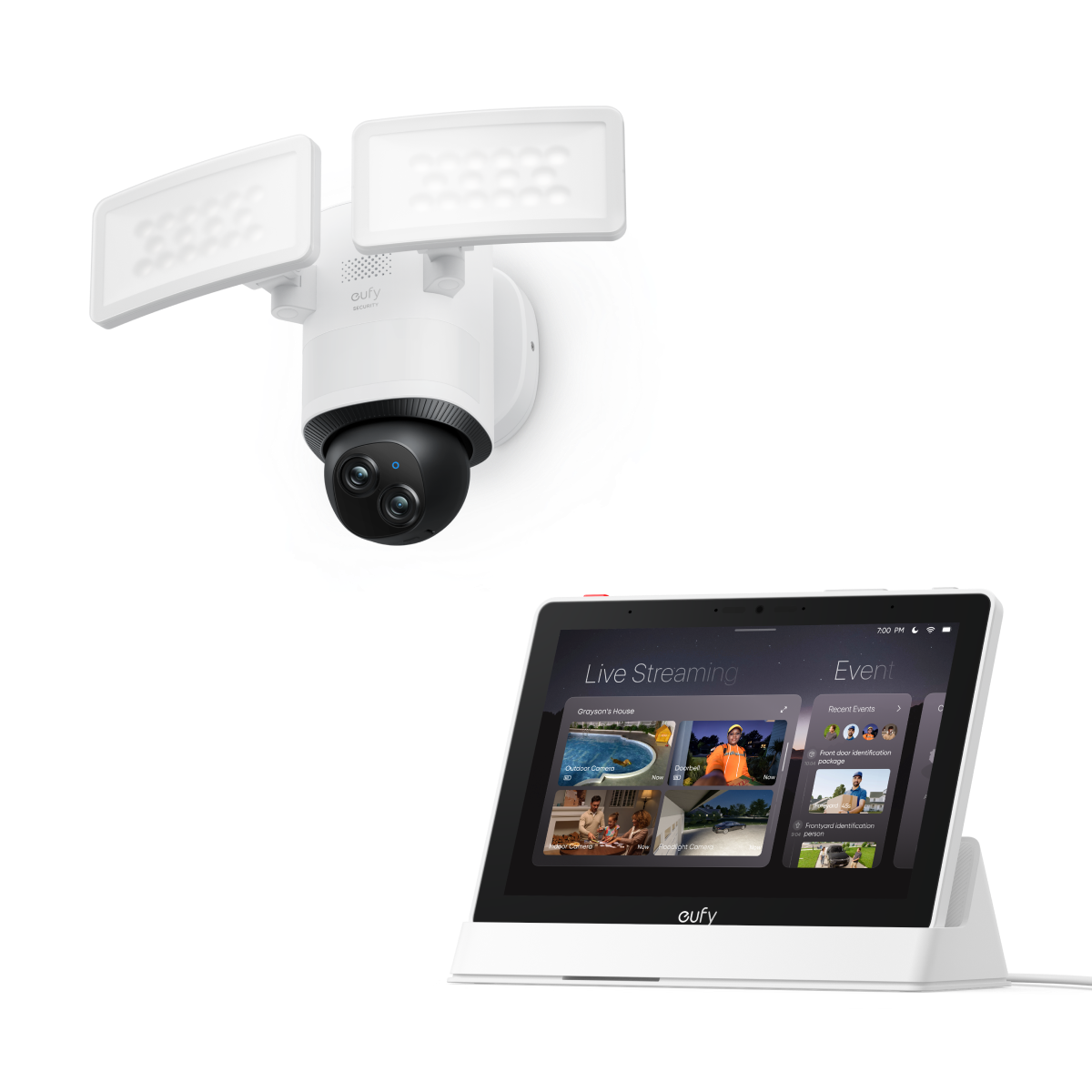 eufy-security-floodlight-camera-e340-smart-display-e10-set image 1
