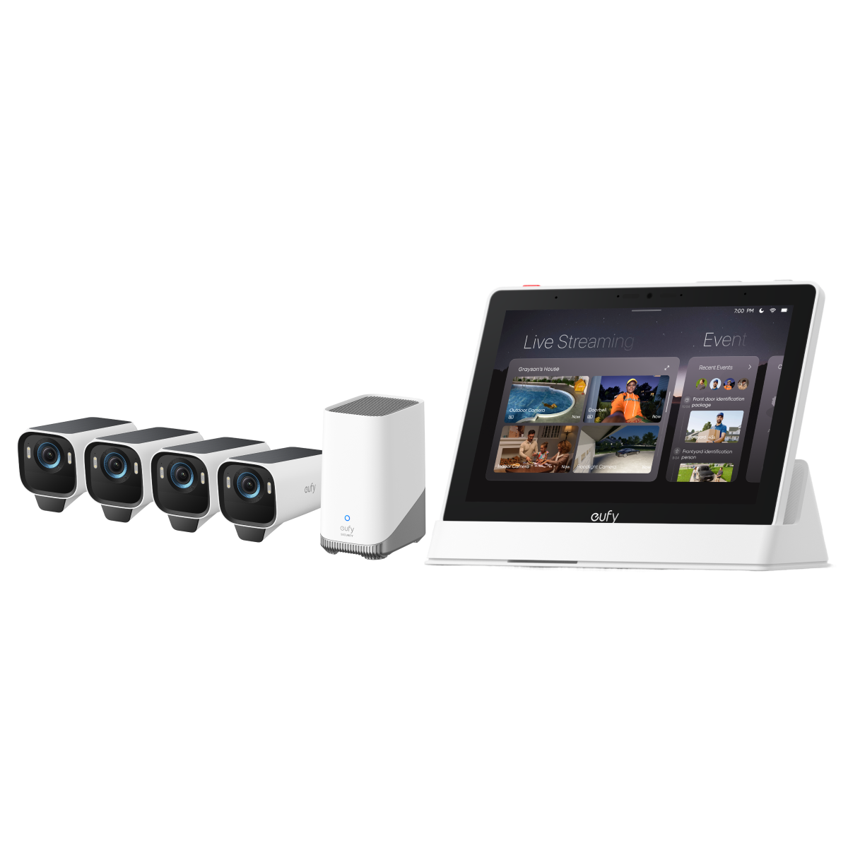 eufy-security-smart-display-eufycam-s3-pro-4-kamera-kit image 1