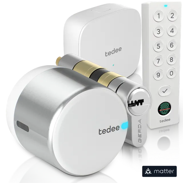 tedee-go2-cilindro-full-bundle-smart-lock-bridge-keypad-pro image 1
