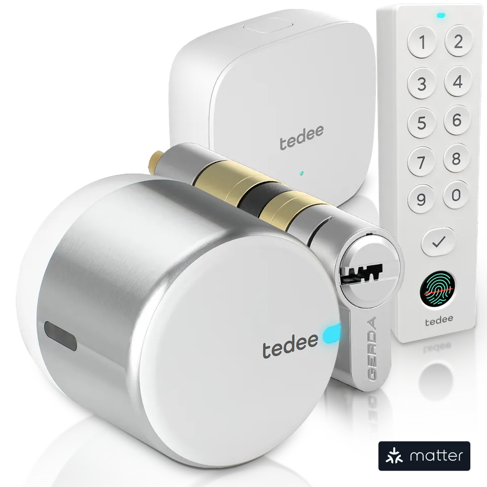 tedee-go2-smart-lock-full-bundle-mit-bridge-keypad-pro image 1
