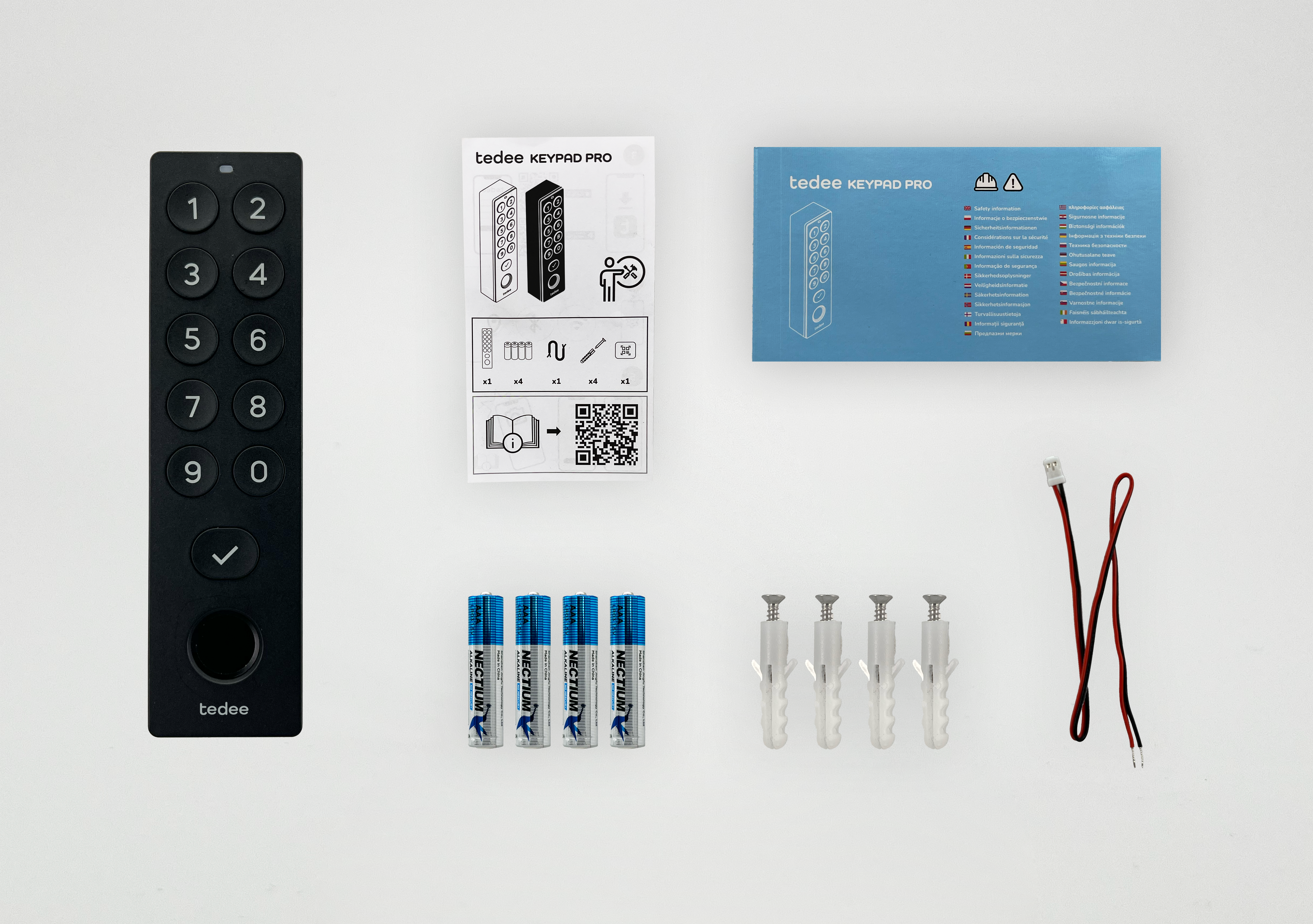 tedee-keypad-pro-fingerabdruck-pin-schwarz image 2