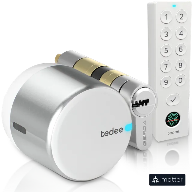 tedee-go2-smart-lock-zylinder-bundle-mit-keypad-pro-fingerprint image 1