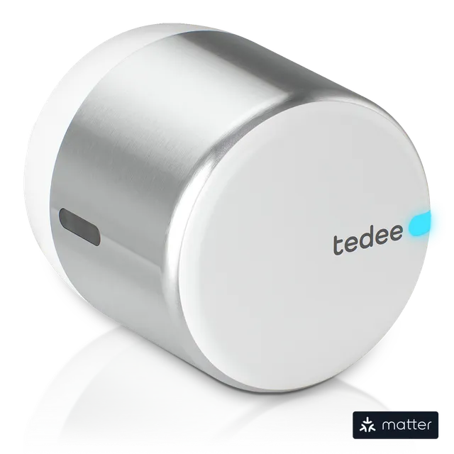 tedee-go2-smart-lock-elektronisches-t-rschloss-silber-alu-wei image 1