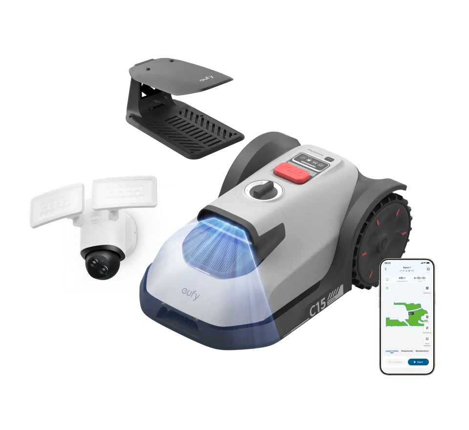 eufy-security-roboterm-her-c15-mit-regendach-floodlight-camera-e340-set image 1