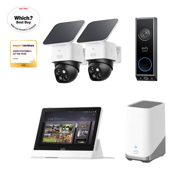 eufy-security-solocam-s340-2-cam-video-doorbell-e340-homebase-s380-smart-display image 1