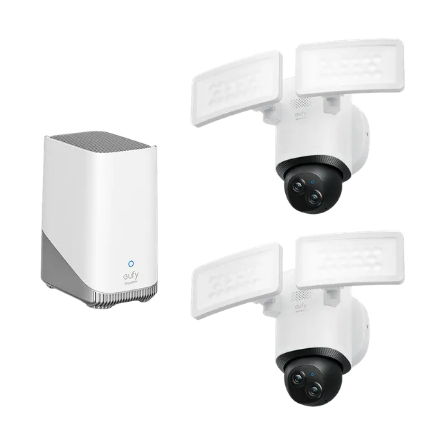 eufy-security-floodlight-camera-e340-2-cam-pack-homebase-s380-flutlichtkamera-se image 1