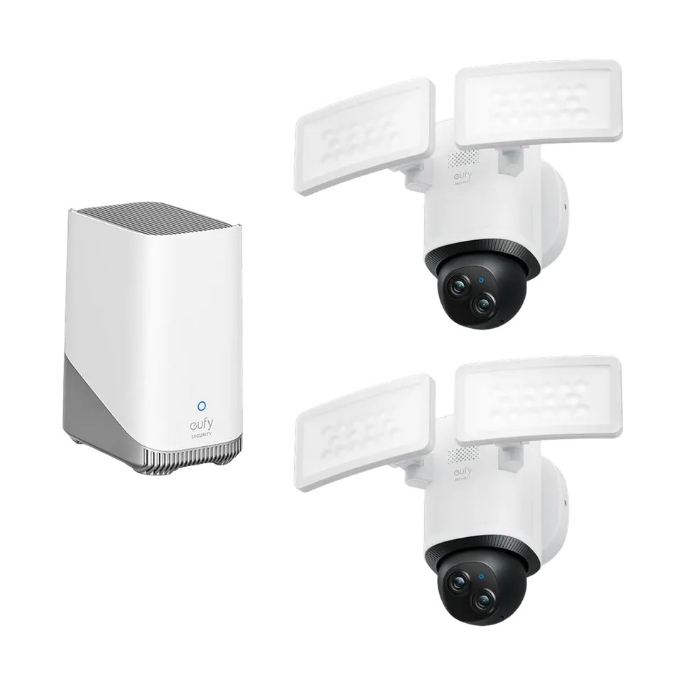 eufy-security-floodlight-camera-e340-2-cam-pack-homebase-s380-flutlichtkamera-se image 1