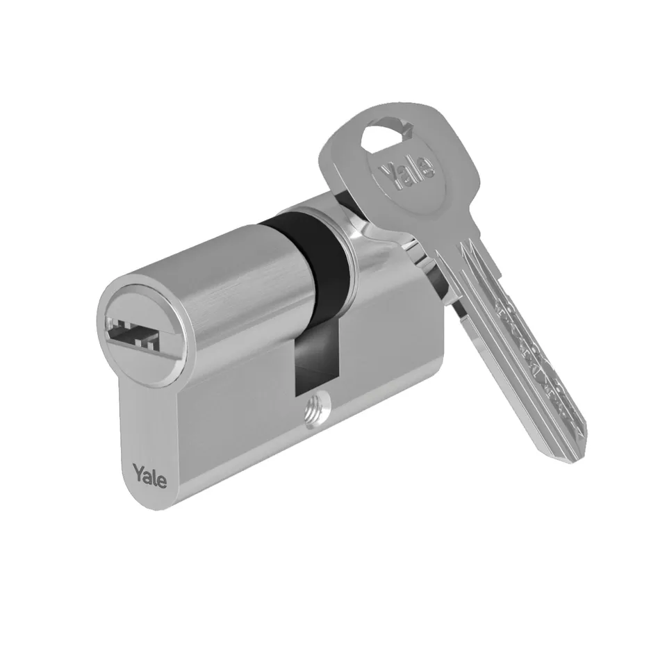 yale-serie-1000-europrofil-zylinder-27-35-mm-satin-nickel-doppelzylinder-5-schl- image 1
