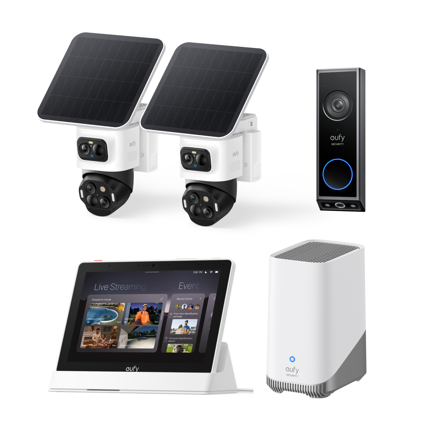eufy-security-eufycam-s4-2-kamera-kit-mit-homebase-s380-video-doorbell-e340-smar image 1