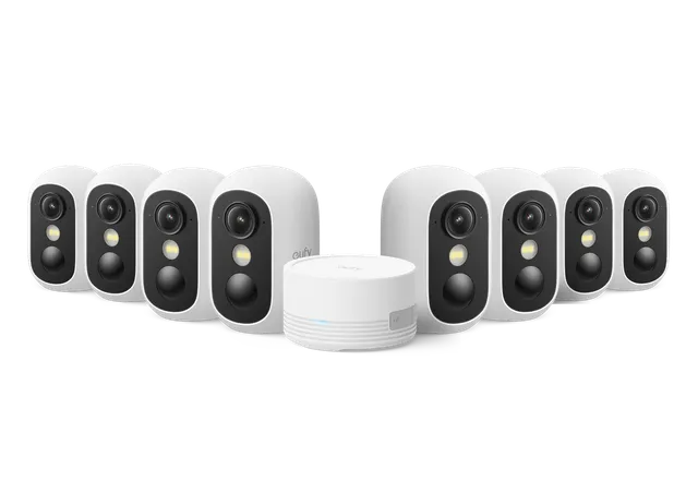 eufy-security-eufycam-c35-8-cam-kit-wireless-ip67-akku-kameras-mit-homebase-mini image 1