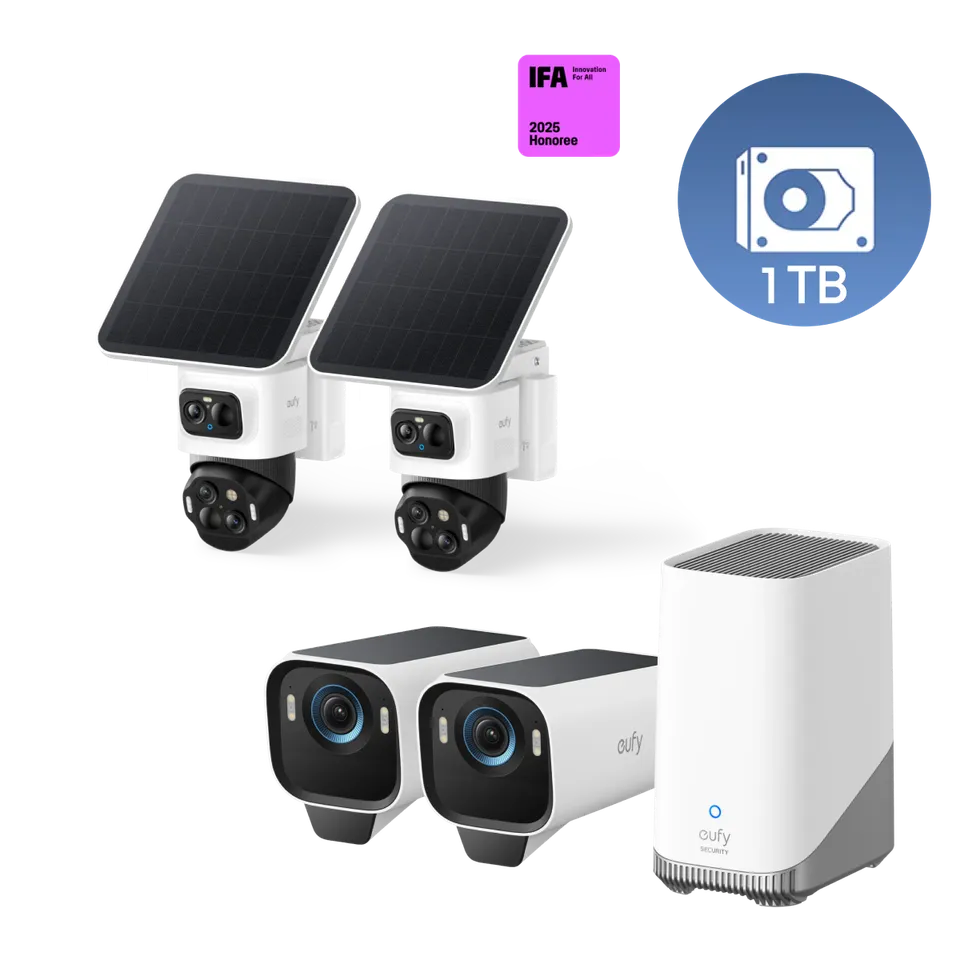 eufy-security-eufycam-s4-2-cam-kit-s3-pro-zusatzkamera-homebase-s380-1tb image 1