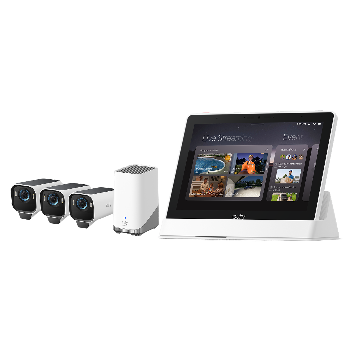 eufy-security-smart-display-eufycam-s3-pro-4-kamera-kit image 3