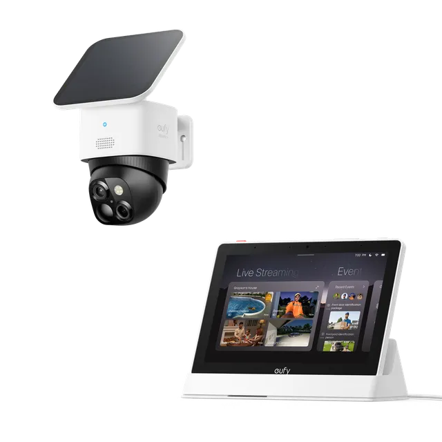 eufy-security-smart-display-e10-solocam-s340-berwachungskamera-set image 1