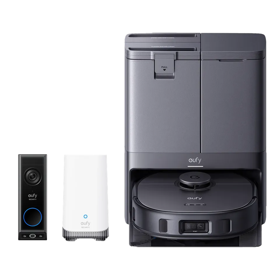 eufy-security-x10-pro-omni-video-doorbell-e340-homebase-s380-set image 1