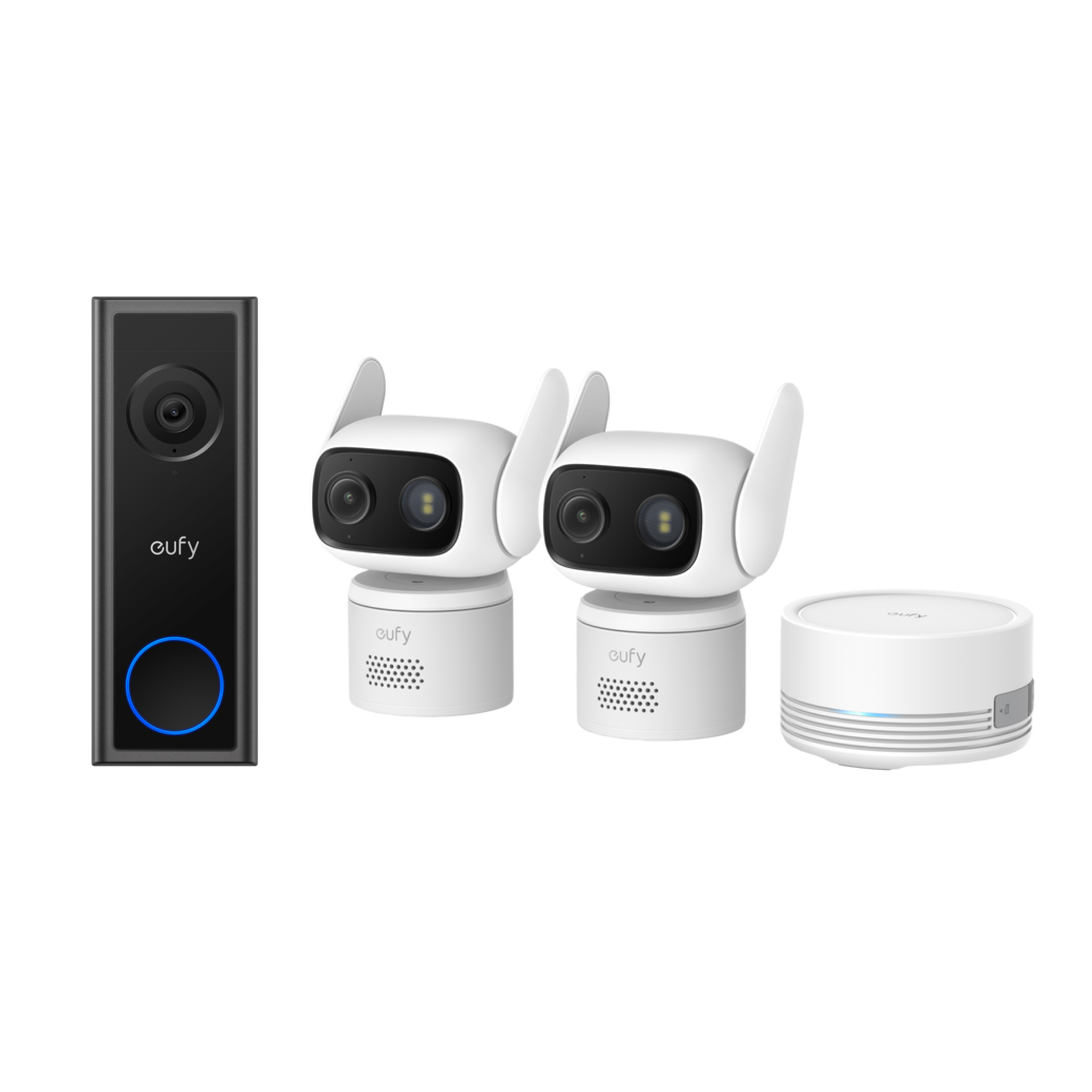 eufy-security-video-doorbell-c30-cam-c31-2er-pack-mit-homebase-mini image 1