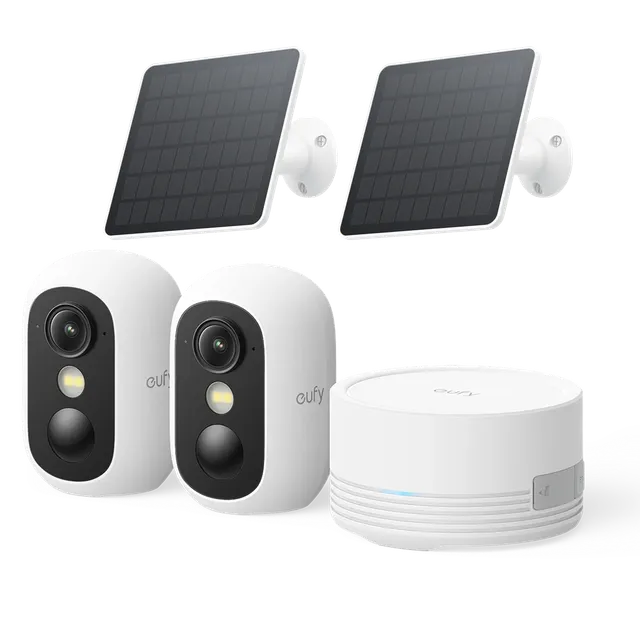 eufy-security-eufycam-c35-2-cam-kit-3w-solar-panel image 1