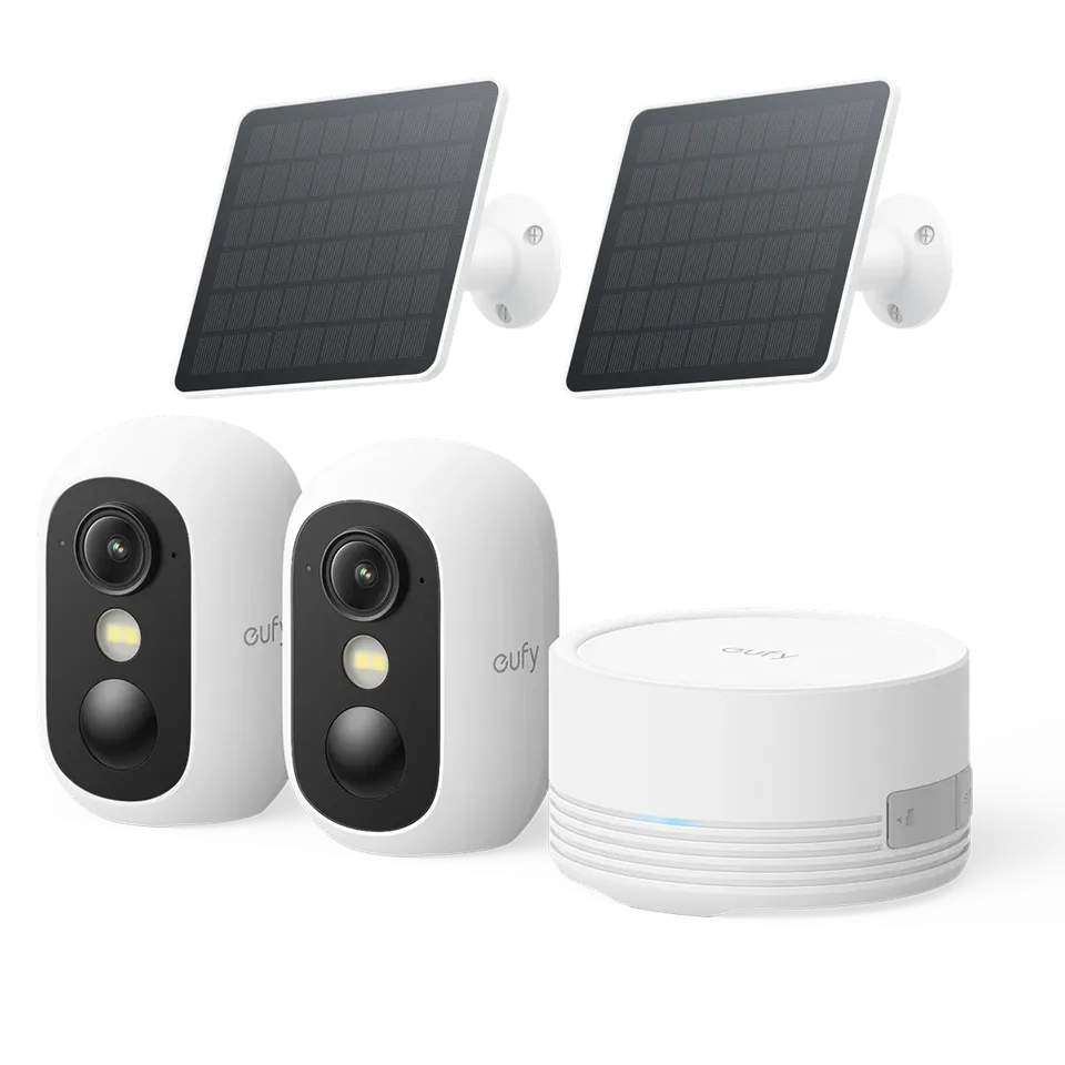 eufy-security-eufycam-c35-2-cam-kit-3w-solar-panel image 1