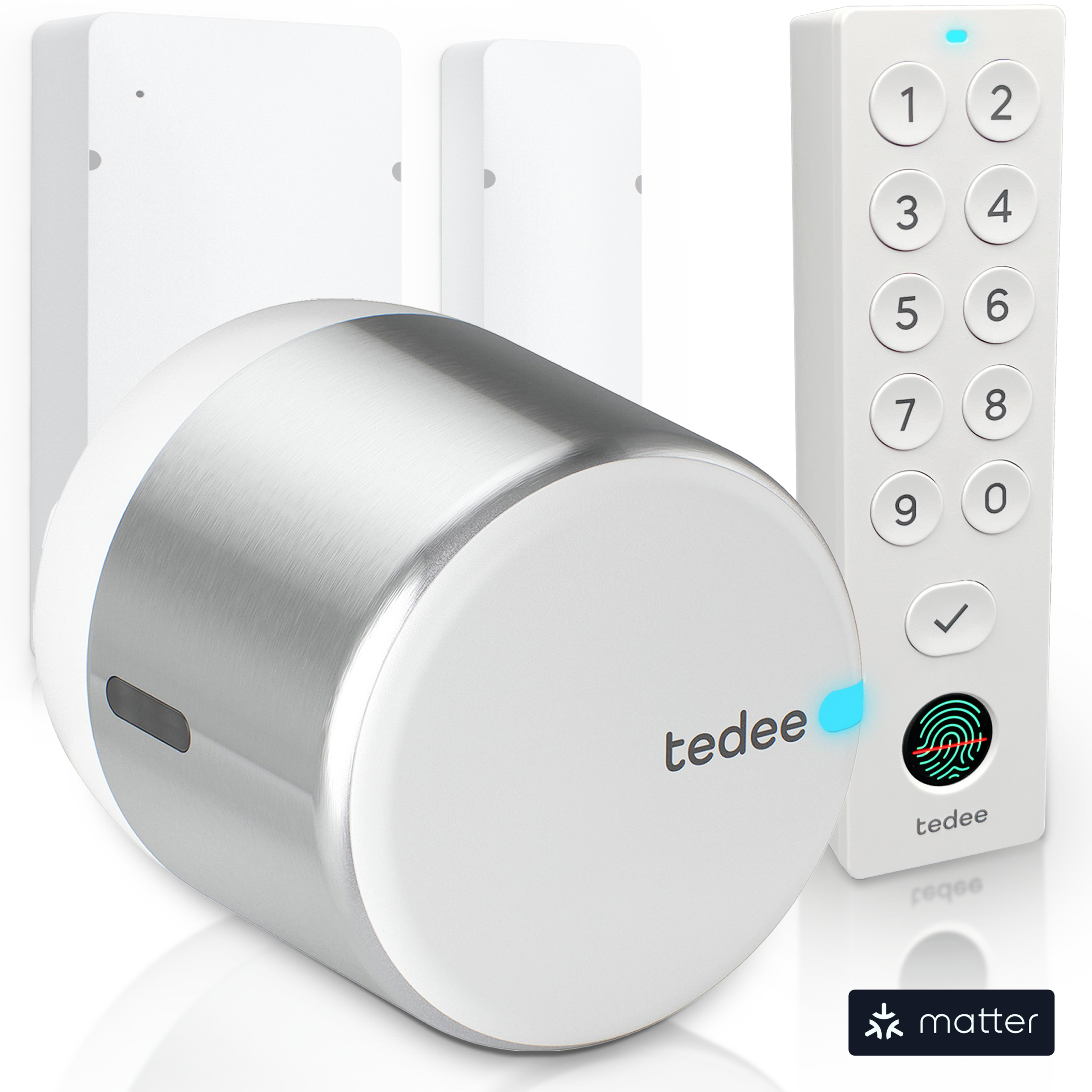 tedee-go2-set-mit-door-sensor-und-keypad-pro-smart-lock-mit-pin-und-fingerabdruc image 1