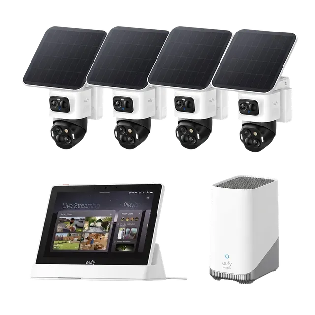 eufy-security-eufycam-s4-4er-set-homebase-3-display image 1