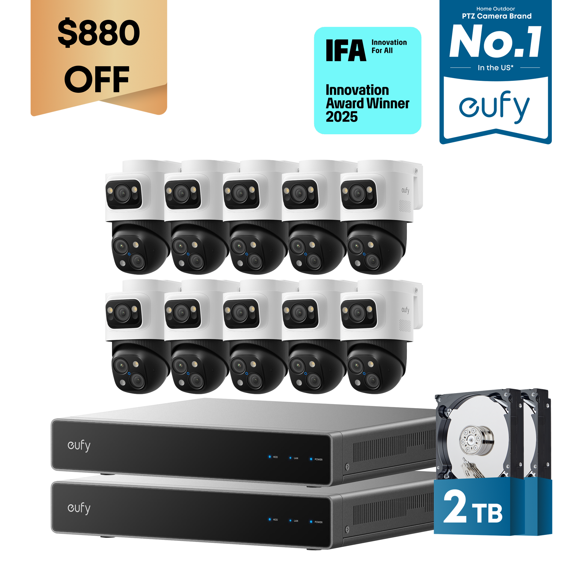 eufy-security-dual-nvr-poe-system-mit-12x-poe-cam-s4 image 2
