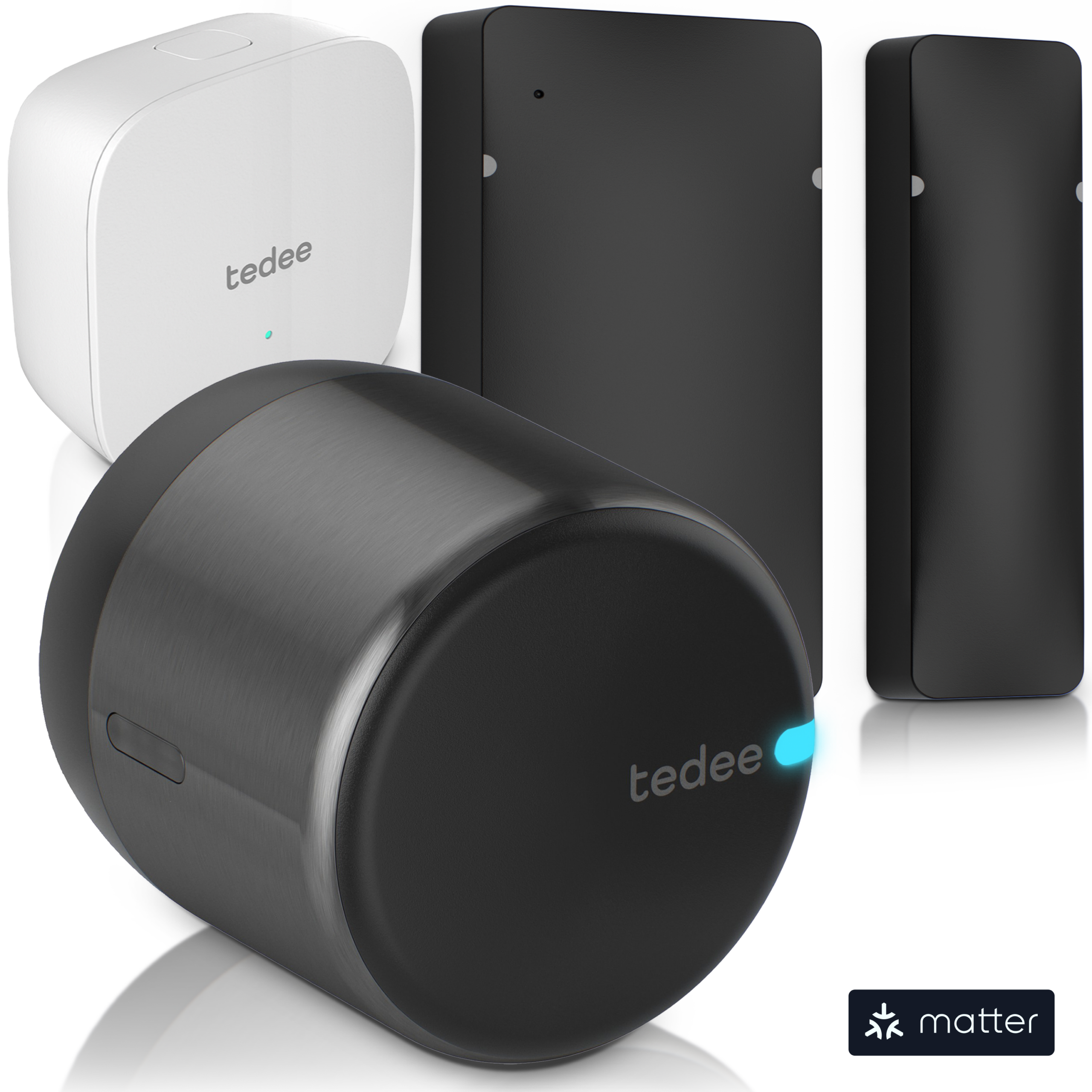 tedee-go2-set-mit-door-sensor-und-bridge-smart-lock-bundle image 2