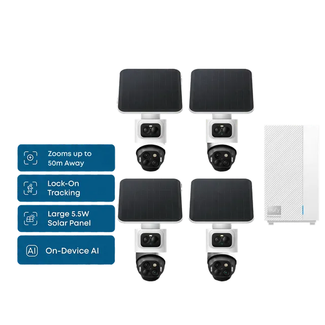 eufy-security-eufycam-s4-4-cam-kit-homebase-professional-s1-profi-set image 1