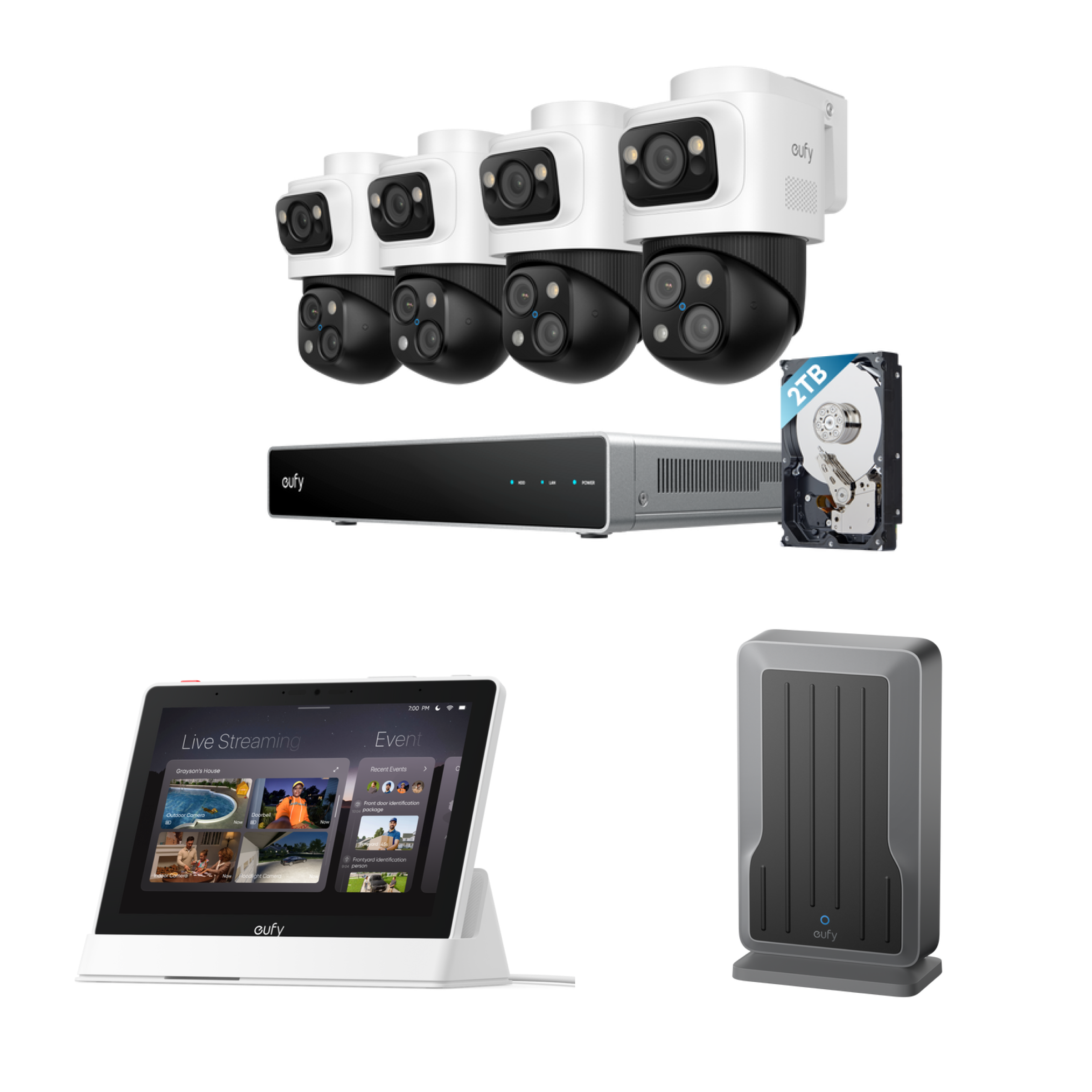 eufy-security-nvr-security-system-s4-max-smart-display-e10-wi-fi-modul-adapter image 1