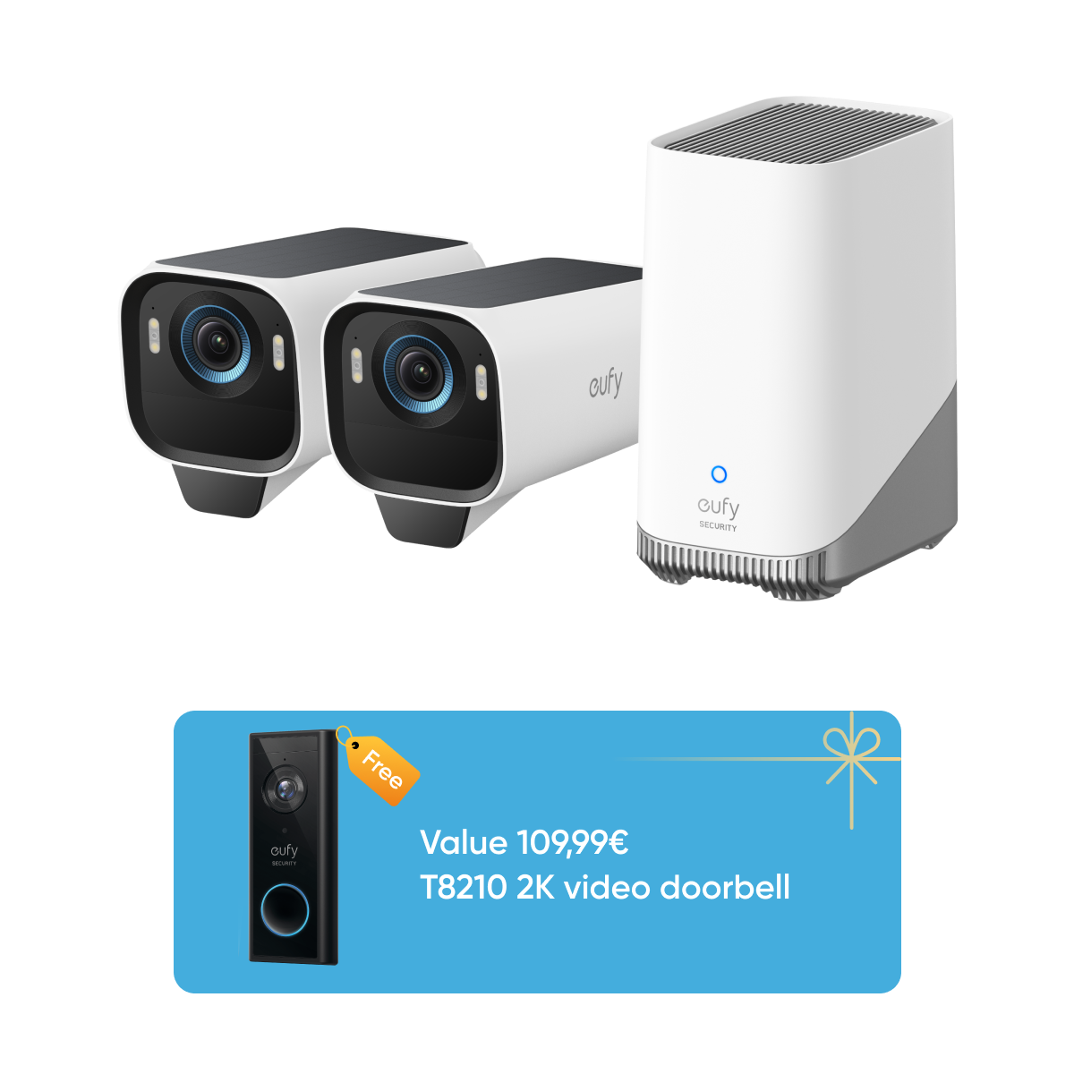 eufy-security-eufycam-s3-pro-2-cam-kit-video-doorbell-s220-add-on-funk-au-enkame image 1
