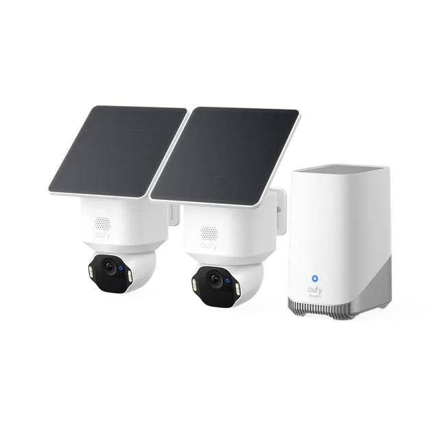 eufy-security-solocam-e42-2-cam-kit-homebase-s380-4k-wlan-berwachungskamera-set image 1
