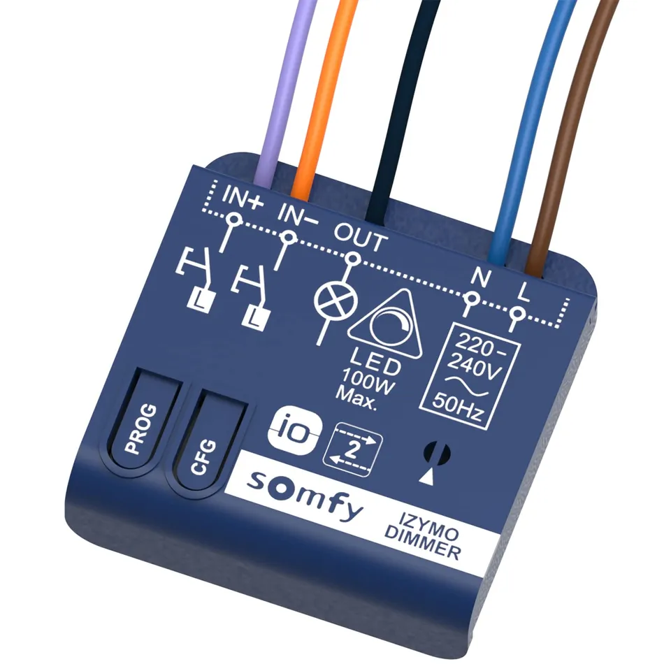 somfy-1822663-izymo-dimming-mikro-empf-nger-beleuchtungssteuerung-io-homecontrol image 1